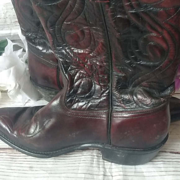 Vintage men's cordovan Cowboy boots - Picture 3 of 11